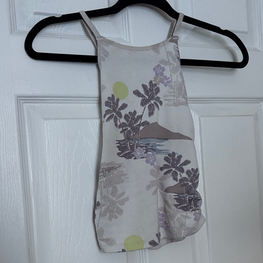 Gilly Hicks White and Gray Top